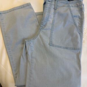 Sanctuary denim vacation crop high-rise flare pants are perfect for summer.